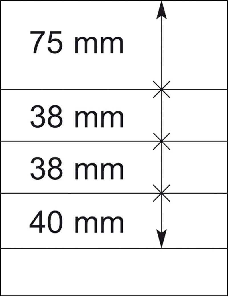 Feuilles neutres LINDNER-T - à l'unité Lindner 802403