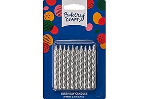 Culpitt Silver Spiral Cake Decorating Candles