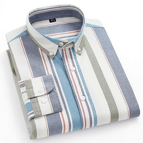 Chemise respirante contre la transpiration en coton Oxford manches longues