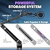 CAHAYA Microphone Arm Stand - Low Profile Boom Arm Stand Supports 2.5 kg Adjustable with 9cm Extension Pole Cable Management Compatible with Shure SM7B BlueYeti FIFINE AM8 K669B HyperX QuadCast,Etc #5