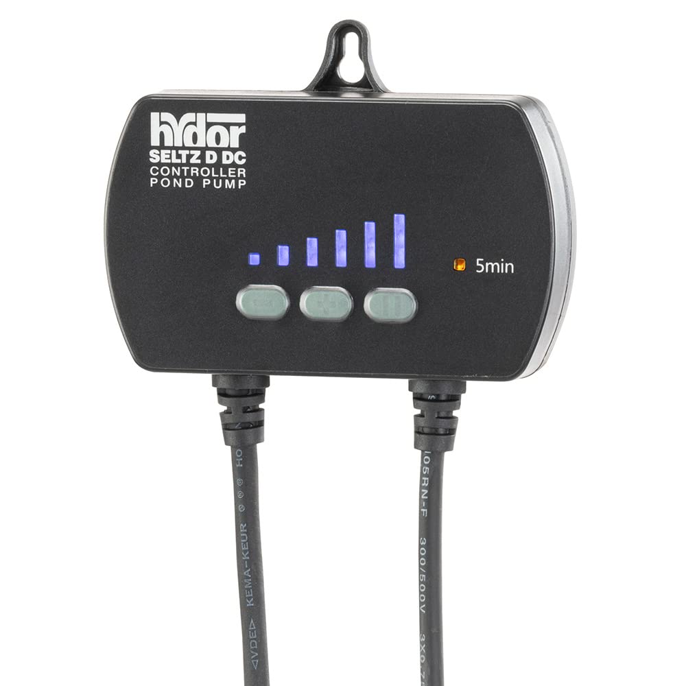 Hydor Pompa da Laghetto SELTZ D POND DC 1700 l/h, Cascate, Fontane, Ruscelli, con Modalità Alimentazione, Controller Elettronico