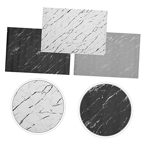 Papier pour boîtes de marbre noir blanc gris résistant pour vos DIY - 7