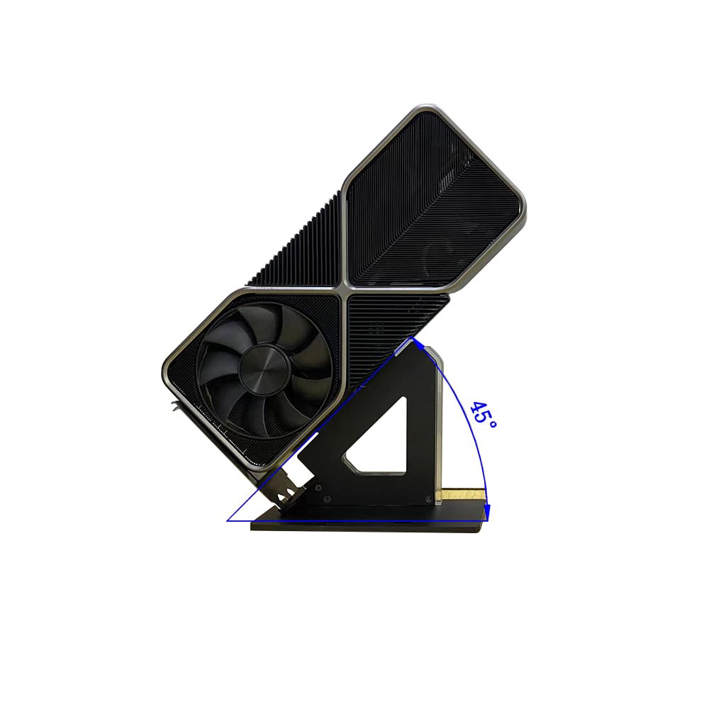 Soporte de exhibición de trofeos para tarjetas gráficas PCIE estándar GPU (negro)