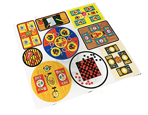 The Toy Restore Replacement Stickers fits Vintage Fisher Price Little People Table Tops