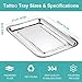 Dental Tray - Lyuxzad 2 Pack Stainless Steel Trays 12.6