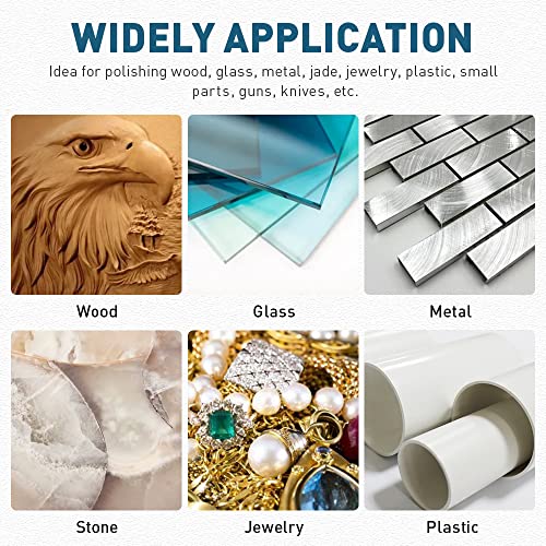 Fotybei FOTYBEI-FELT-01 Polishing Buffing Wheel For Dremel Rotary Tool 80Pcs Accessories Wool Felt Polishing Pad Wheel Set thumb #3