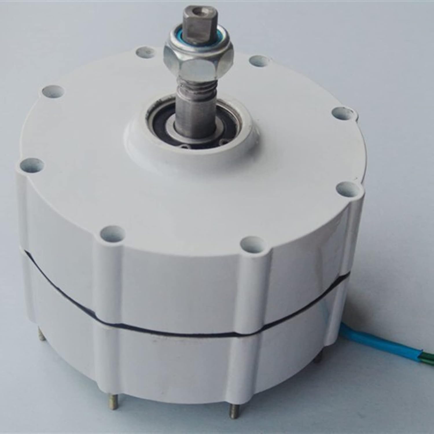 200W 750rpm Gearless Permanent Magnet Generator 12v 24v 48V Three-phase AC Permanent Magnet Generator Brushless Low Speed Generator Rare Earth Permanent Magnet Generator ( Color : Double Shaft , Size