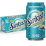 SUNKIST - BERRY LEMONADE SODA, 12 OZ, 12 PK