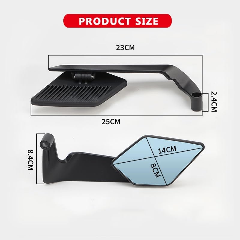 Espejos Retrovisores de Moto compatibles con Honda XLV 600 650 700 Transalp 5