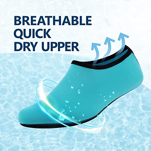 Image of JACKSHIBO Water Shoes for Women Men Quick-Dry Swim Shoes Beach Water Socks