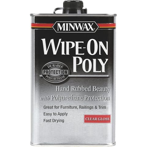 Minwax 60900 Wipe-On Poly Polyurethane Finish Clear Gloss, Quart by Minwax Cover