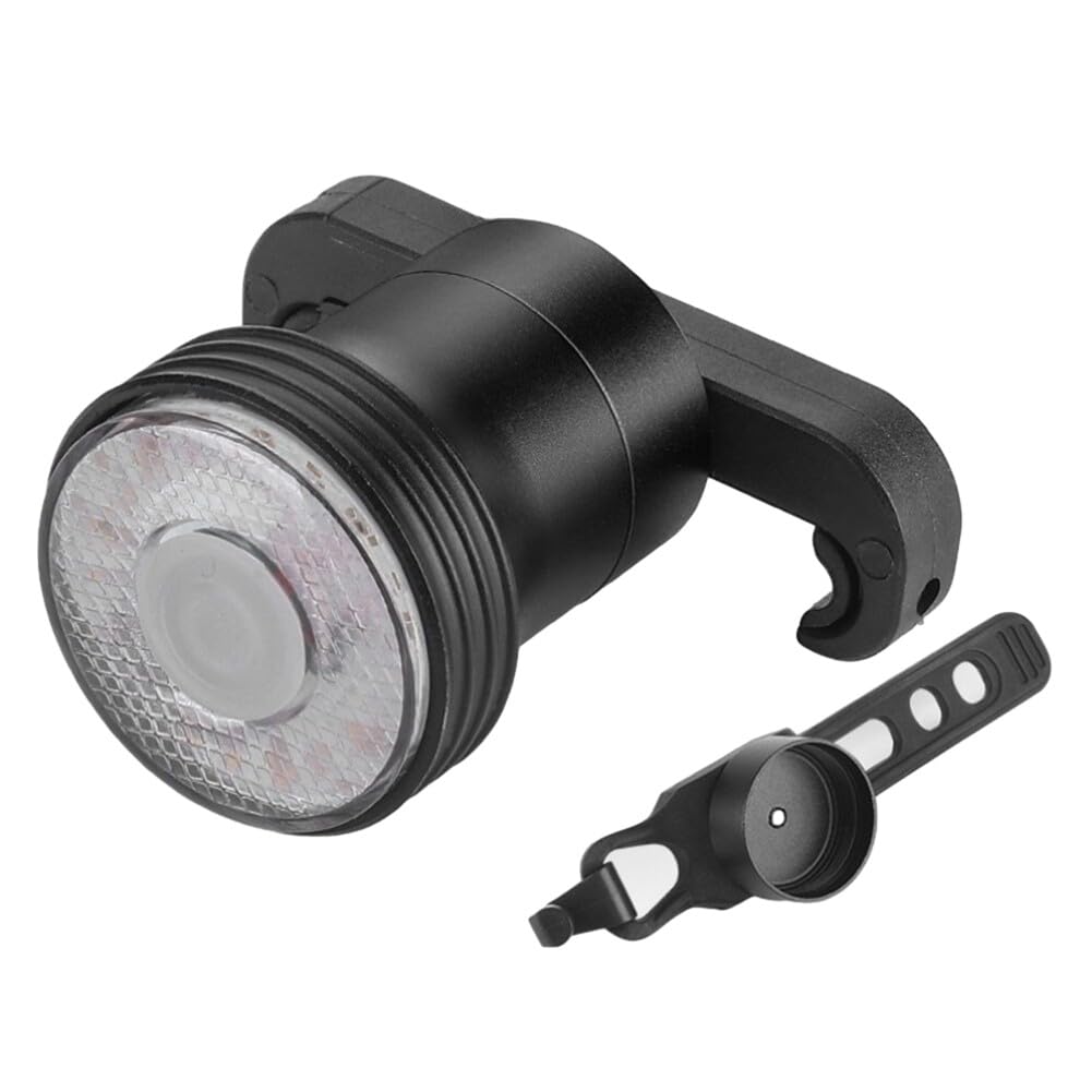 Bicycle Brake Tail Lights Dual Color Bicycle Taillights Bicycle Rear Lamp Colorful USB Charging Bike Taillights Night Riding Tail Lights Road Mountain Lights (Colorful Double Bracket Style)