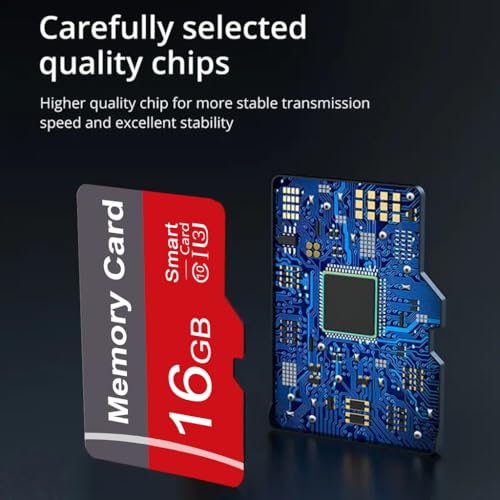 Image of 2 Pack Memory Card 16GB with Adapter, High Speed TF Card, UHS-I C10 A1 Memory TF Card for Tablet /Mobile Phone /Camera /Car Audio /Game Console (16, GB)