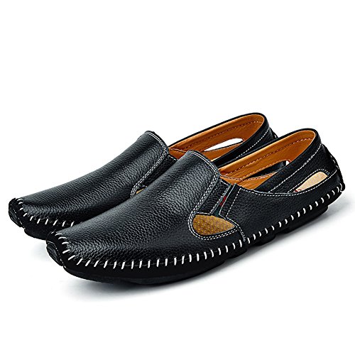Image of Men's Driving Shoes Leather Slipper Casual Slip on Loafers