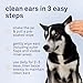 Petpost | Dog Ear Cleaner Wipes - Ultra Soft Cotton Pads in Coconut Oil Aloe Solution - Dog Ear Rinse & Cleanser 100 ct.