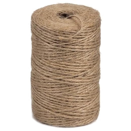 PerkHomy Garden Twine Strong Natural Jute 400 Feet Long Brown Twine for Gardening Tomato Climbing Plant Tie Floristry Crafts Gift Wrapping Packing Decor (Brown 2mm * 400feet)