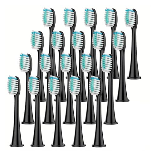 Cabezales de repuesto for cepillos dientes eléctricos(Black 20pcs)