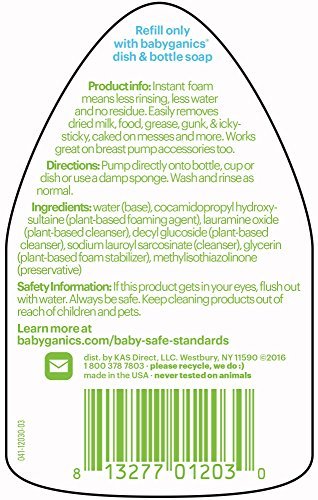 Babyganics-Foaming-Dish-Bottle-Soap-for-Travel-Fragrance-Free-Packaging-May-Vary-338-Fl-Oz-Pack-of-3