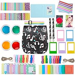 Estuche Camara Instax Mini 11 ZWOOS 10 en 1 Accesorios Compatible con Instax Mini 12/ Mini 11/ Mini 9, Incl. Funda para cámara, álbum y Otros Artículos para Recopilar y Mostrar Fotos (Nota)