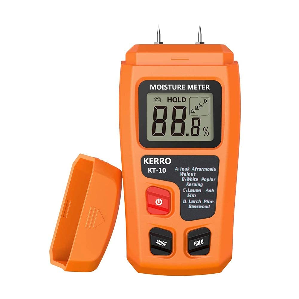 MxRady™KT-10 KERRO Moisture Meter, Digital Logs Damp 0-99% Wood Tester Detector/Firewood Log Timber Humidity Measuring Device-picture-15