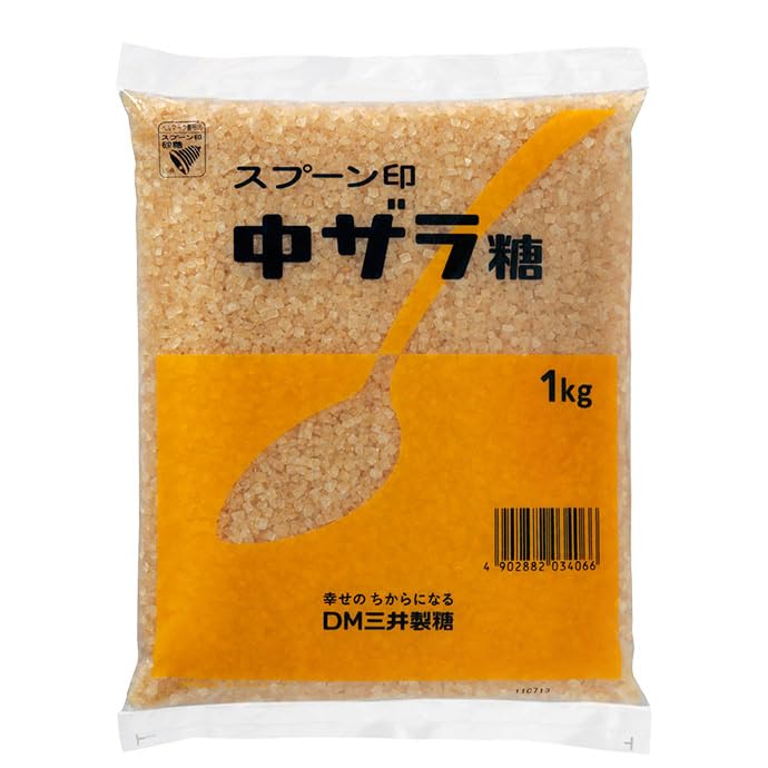 Amazon.co.jp: スプーン印 中ザラ糖 1kg、5袋 砂糖/上白糖/てんさい糖