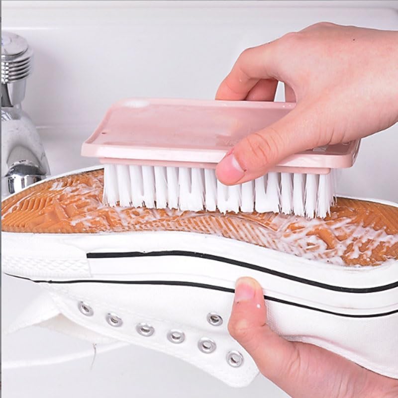 Plastic Soft Bristled Brush for Household Shoe Cleaning Does Not Damage Shoes(Blue)