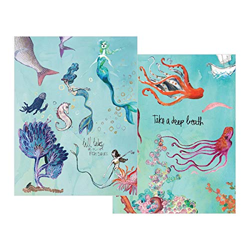 Spellbinders Jane Davenport Mermaids 8-1/2 x 11 Washi Sheets, Multi