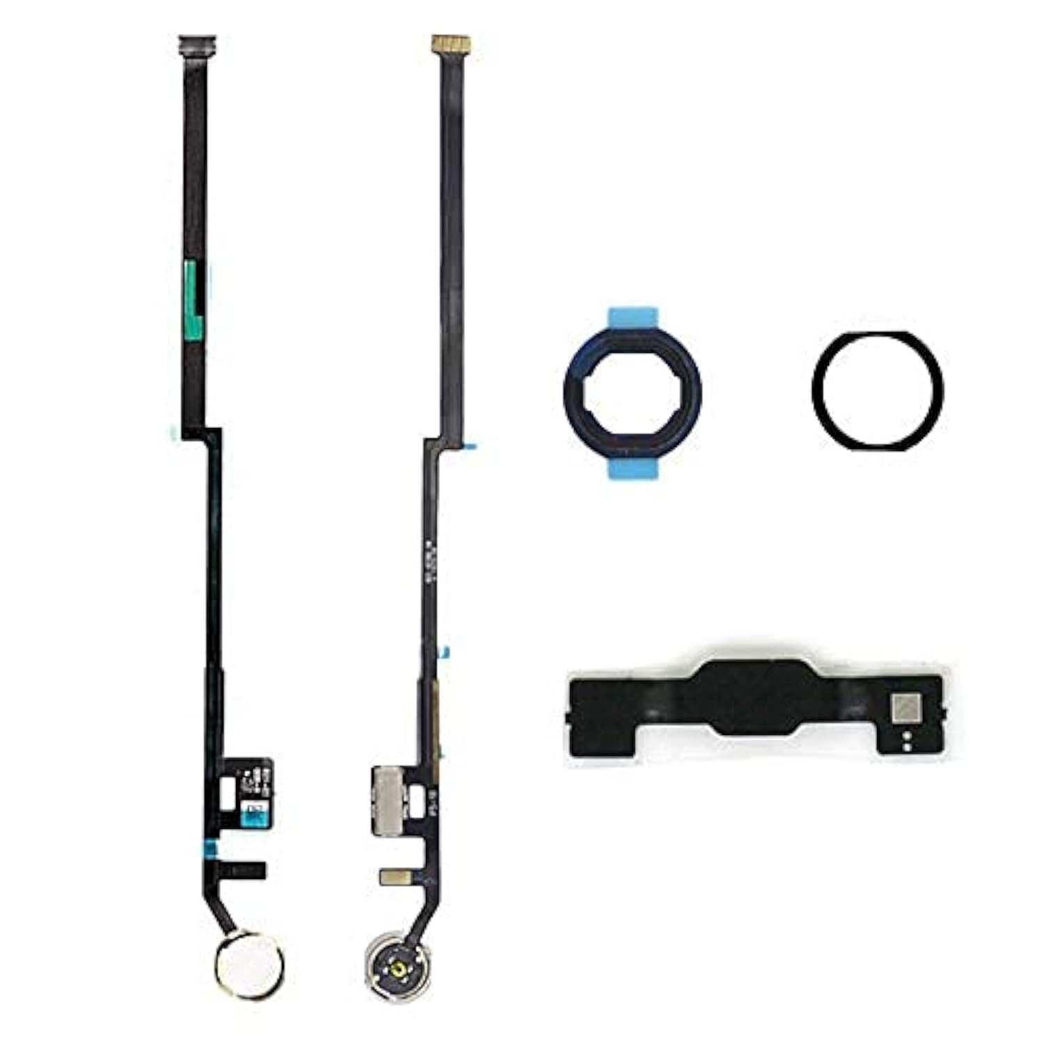 Dedyel Home Button Replacement for iPad 7th/8th/9th Generation (10.2 Inch, 2019/2020/2021) A2197 A2270 A2602 Incl Flex Cable Connector (White Gold