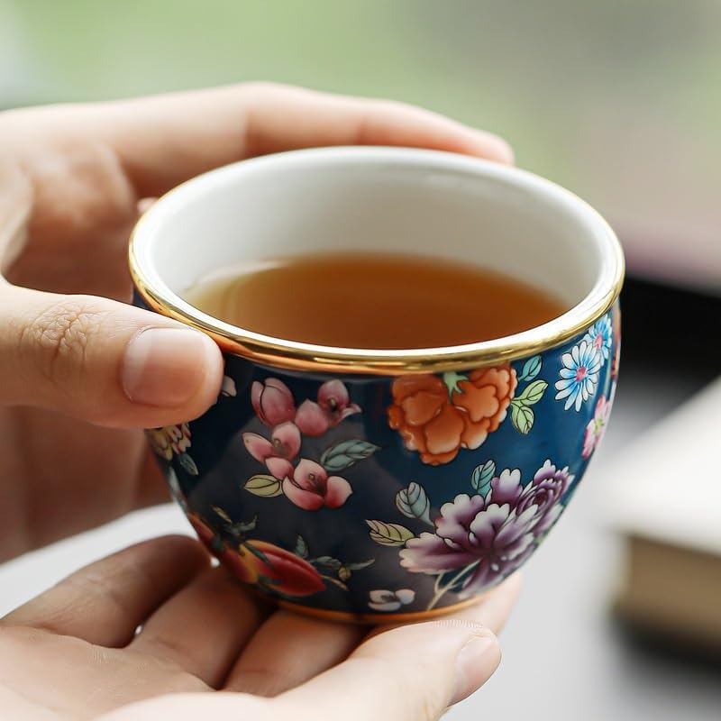 Tea Cup Ceramic Water Teacup Personal Brewing Owner's Coffee Soaking Container