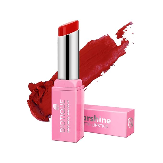 Biotique Natural Makeup Starshine Matte Lipstick, Ruby in Vogue at Rs. 211