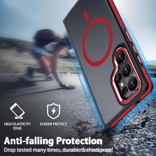 Image of MALEWOLF Magnetic Case for Samsung Galaxy S26 Ultra, Color Hybrid Cover