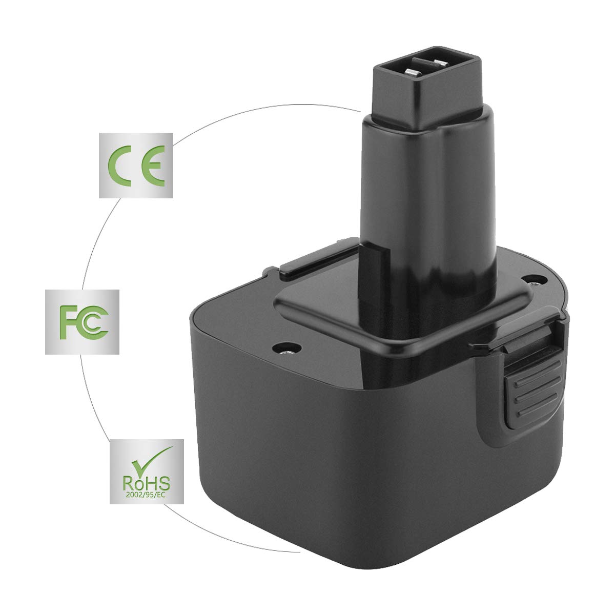 2X Joiry 12V 3.5Ah Ni-MH Batterie pour Dewalt DC9071 DE9071 DW9072 DE9074 DE9501 DW9071 DE9037 DE9072 152250-27 397745-01