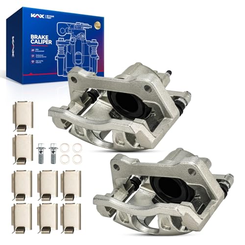 Image of KAX Disc Brake Caliper Assembly for 2013-2017 Jeep Wrangler, 2013-2016 Dodge Grand Caravan, 2013-2016 Chrysler Town & Country, Front Left and Right Side