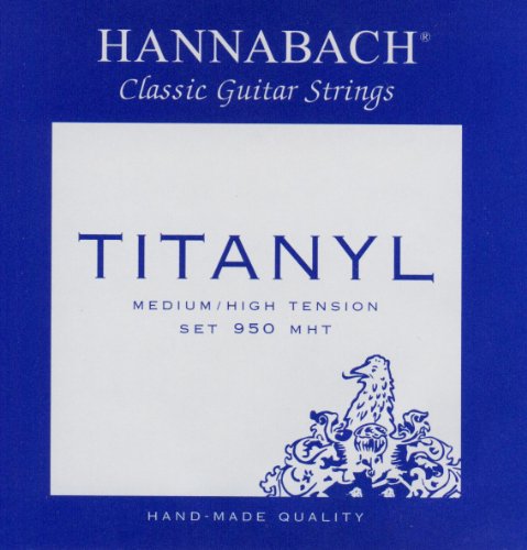 Hannabach 653157 Cuerdas para guitarra clásica, Serie 950 Tensión Media/Alta Titanyl - Juego