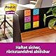 Post-it Super Sticky Notes, Packung mit 6 Blöcken, 90 Blatt pro Block, 76 mm x 127 mm, Pink, Lila, Grün, Grau, Blau - Extra-stark klebende Notizzettel für Notizen, To-Do-Listen und Erinnerungen