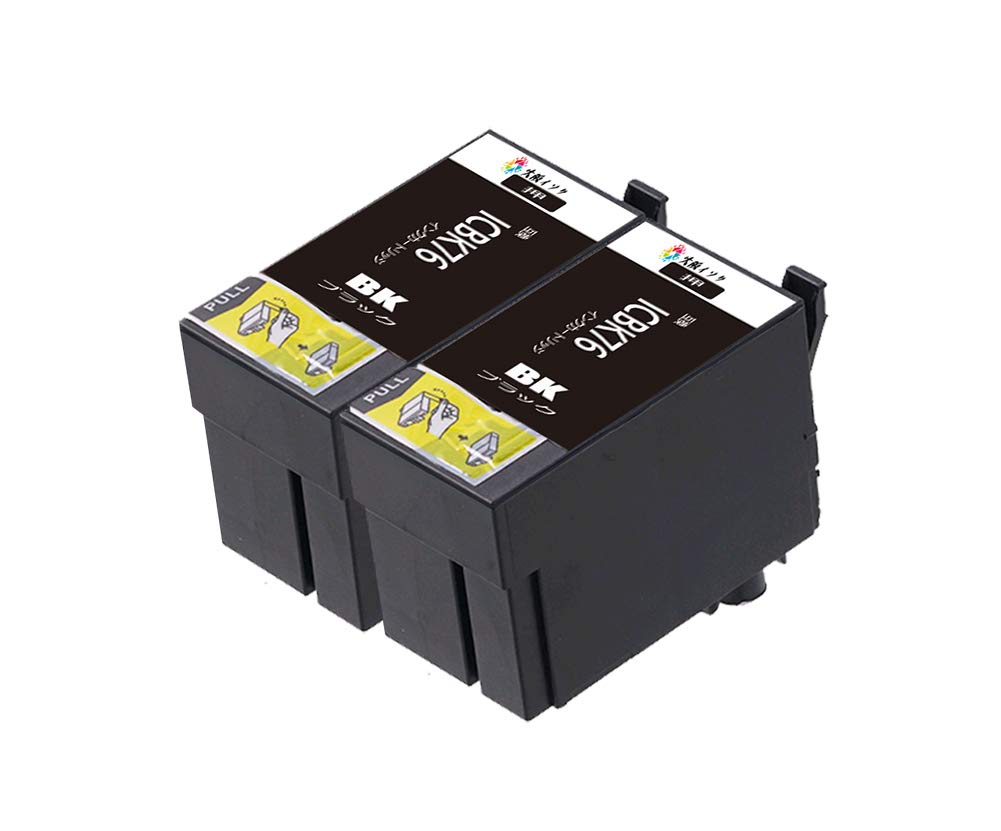 Amazon.co.jp: エプソン epson 互換インクカートリッジ ic76 ICBK76 黒