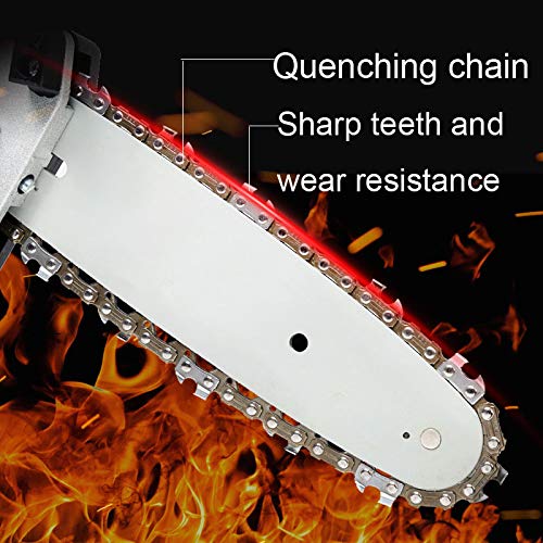 DHQH Mini Chainsaw 4-Inch Cordless Power Chain Saws, Portable Electric Chainsaw, Pruning Shears Chainsaw for Courtyard Tree Branch Wood Cutting -Black