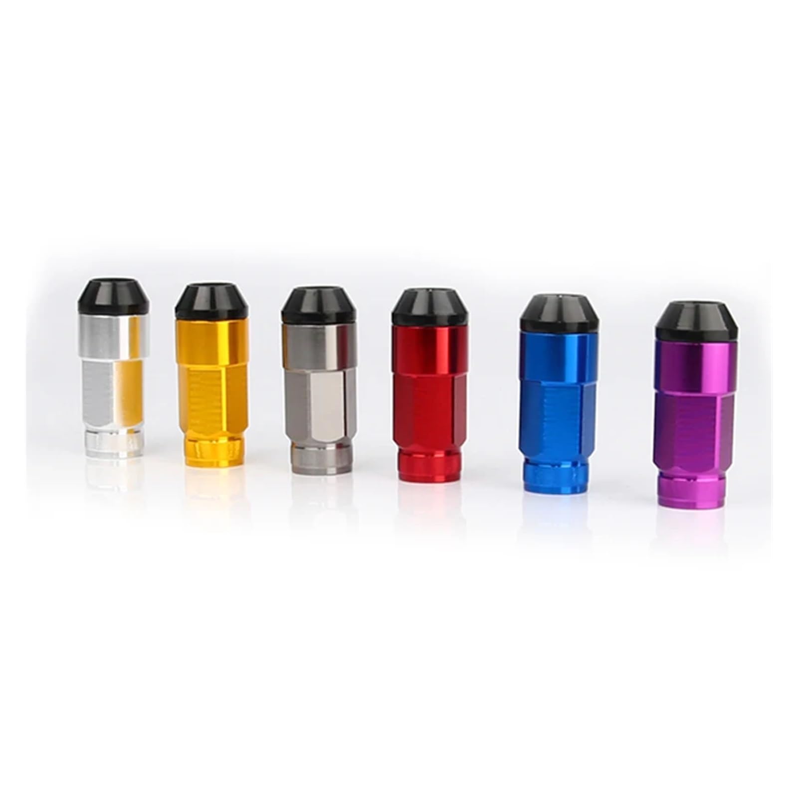 New Racing 20Pcs Set Composite Nut Anti Theft Alloy Aluminum Lock Wheel Lug Nut Bolt M12x1.5 M12x1.25(Blue,M12x1.5)
