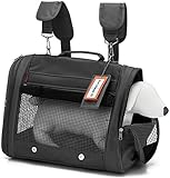 Prefer Pets Hideaway Pet Airline Approved Travel Carrier Duffel Bag & Backpack Helps Reduce Pet’s...