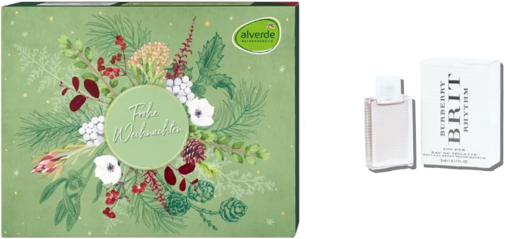 Calendario de Adviento Alverde Cosmética Natural 2024 Mujeres Beauty Valor 100 € - Edición Clásica - Cosméticos Calendario de Adviento para mujer y niña, Cuidado Calendario de Navidad
