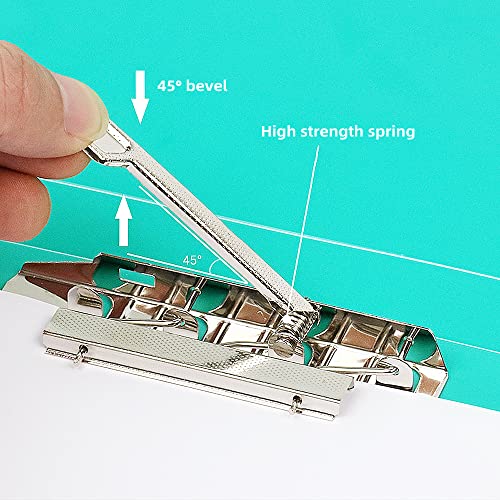 A4 Double Strong Clips File Folder Organizer Clamp Punchless Presentation Binder A4 Punchless Binder With Clamp,Report Covers And Binder With Clips Research And Spring Back Binder,4 Pack #TOP2