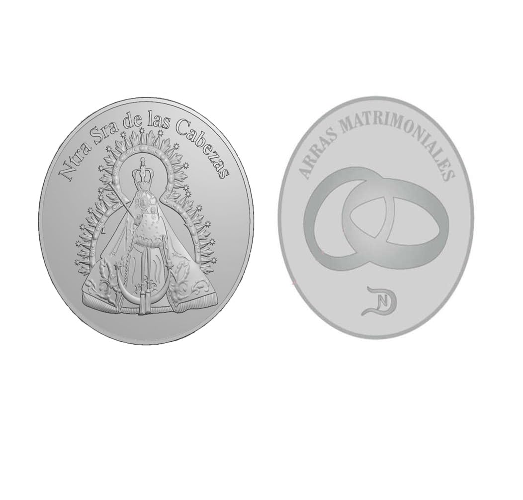 DOCOLASTRA Arras de la Vírgen de Las Cabezas, con saquito de satén y Estuche.