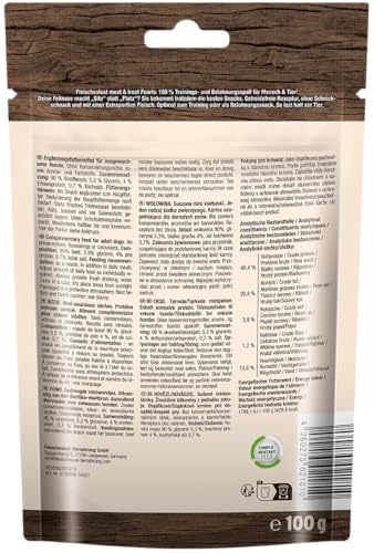 Meat&Treat Pearls Rind (10x100g), Hundeleckerli getreidefrei, Hunde-Snack fürs Hundetraining, Ergänzungsfutter, Trockensnack von Fleischeslust