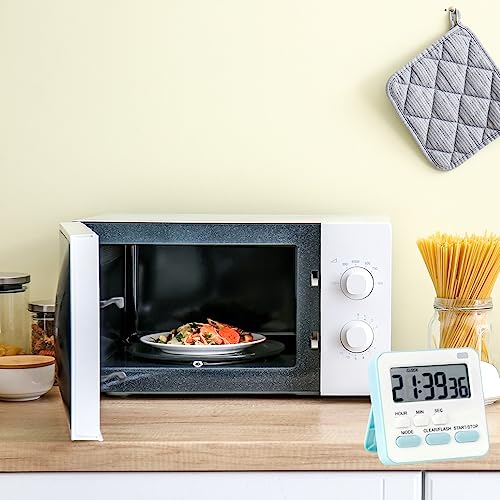 Image of YELONA Digital Magnetic Timer for Kids, Kitchen, Cooking, Egg, Teacher, Exercise, Productivity- Blue, Pack of 1