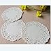 DECORA 5.5 inch White Round Paper Lace Doilies for Wedding Tableware Decoration 200pcs