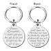 MXRSDF Bonus Daughter Gifts, Mothers Day Stepdaughter Keychain for Graduation Christmas Birthday, Metal Engraved