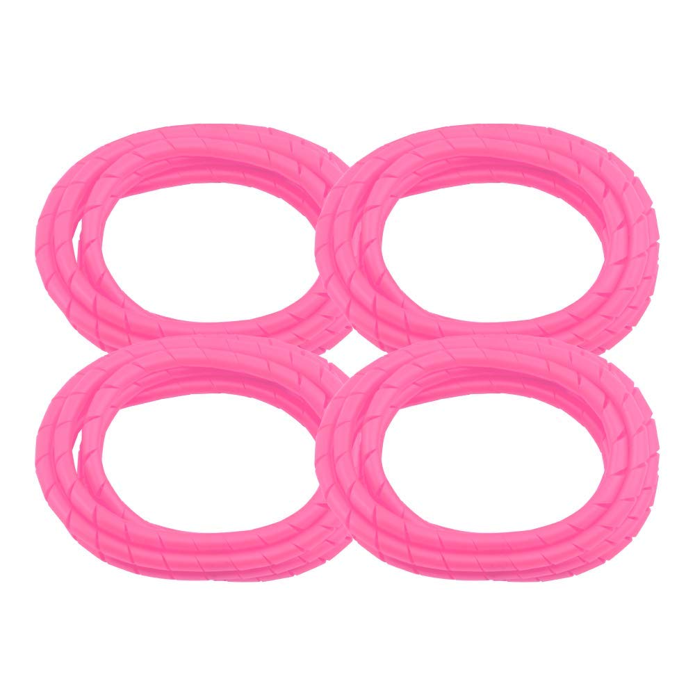BarberMate® 4PK Premium 8 Foot Cord Cover Prevents Cord Tangling - Pink