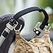 Think King Mighty Buggy Hook for Stroller, Wheelchair, Rollator, Walker, 2 Pack, Black/Brushed Aluminum, 2 Count (Pack of 1)