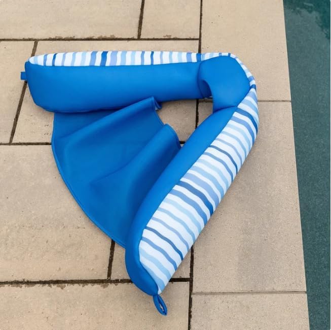 Noodle Sling Chair Pool Float – Non Inflatable Mesh Pool Seat – Lightweight, Quick Dry Design – Perfect for Pools, Lakes, and Beach Relaxation