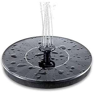 Solar Fountain Pump, Floating Solar Pond Pump with 6 Nozzles Solar Powered Water Fountain Outdoor Watering Submersible…